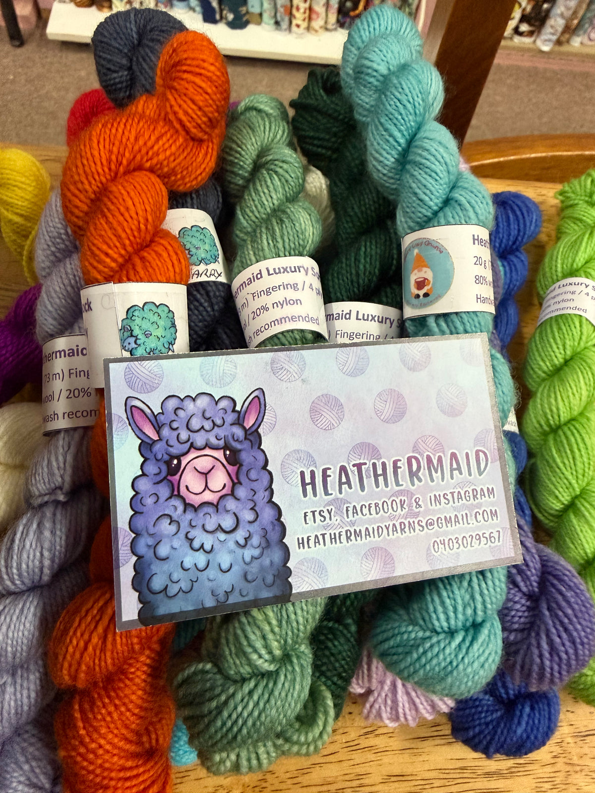 Heathermaid Hand Dyed Luxury 4 ply Sock Yarn