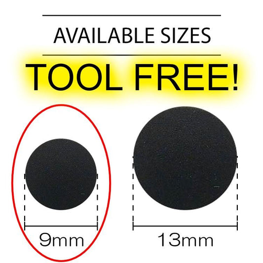 Tool Free Press Studs - 9mm
