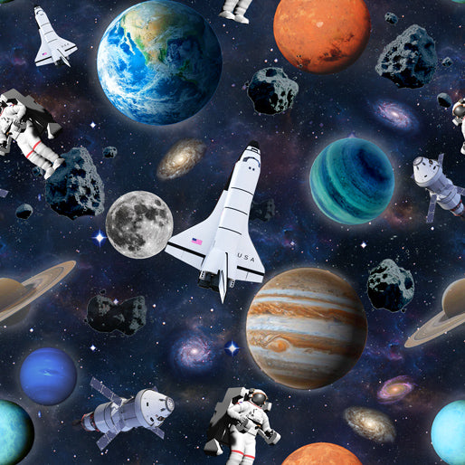 KKFabrics - Allover Novelties- Space - #4033F
