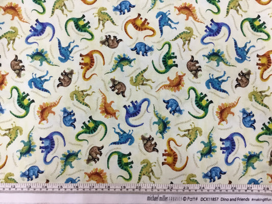 Michael Miller Fabrics - Dino and Friends - Patt# DCX11857