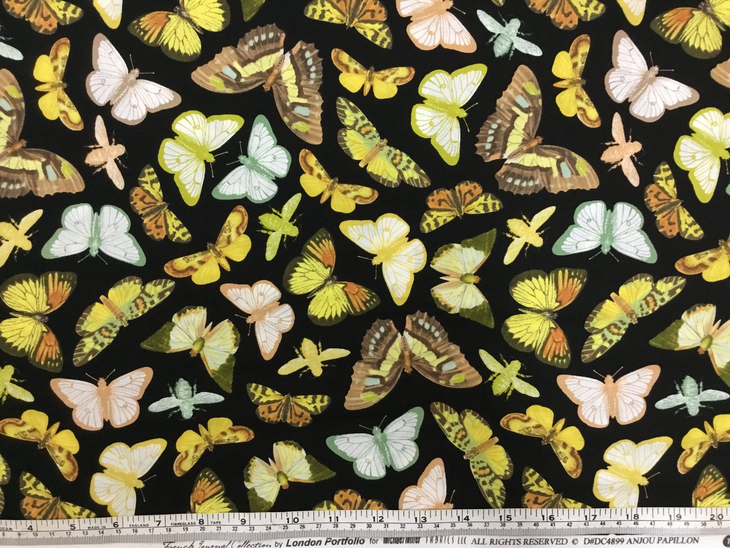 Michael Miller Fabrics - French Journal Collection - Anjou Papillon - #DC4899 - 2