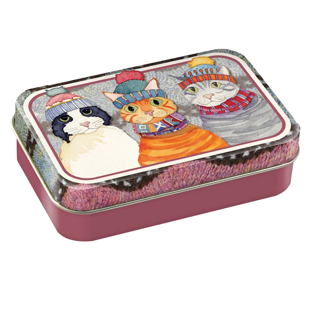 Emma Ball -  Cats in Hats. Mini Hinged Tin