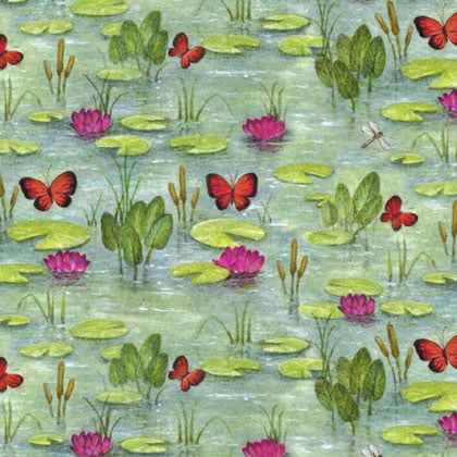 David Textiles - Butterfly Pond