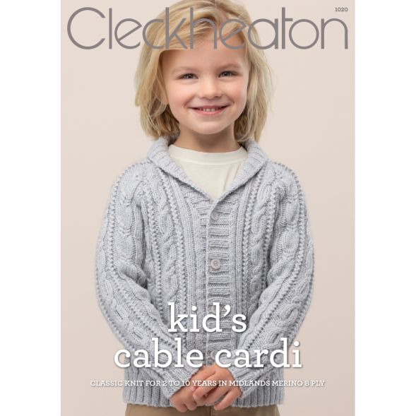 Cleckheaton - Kid's Cable Cardi - 1020