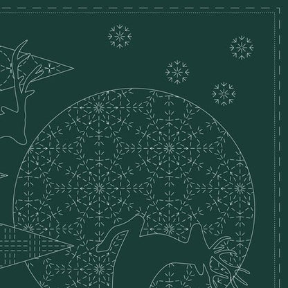 Devonstone Collection - Christmas Sashiko Panel - #DV4083