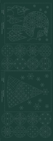 Devonstone Collection - Christmas Sashiko Panel - #DV4083