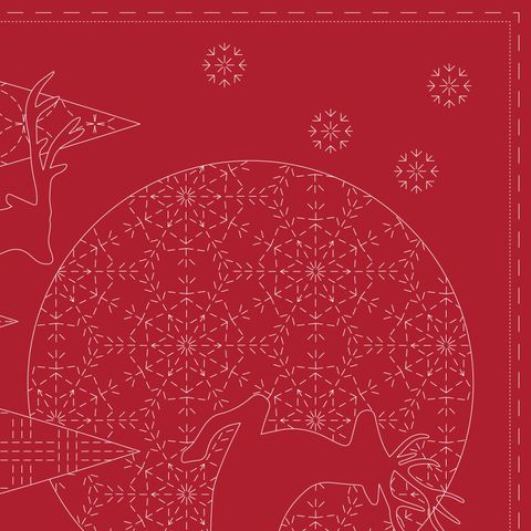 Devonstone Collection - Christmas Sashiko Panel - #DV4082
