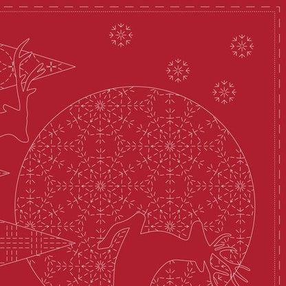 Devonstone Collection - Christmas Sashiko Panel - #DV4082