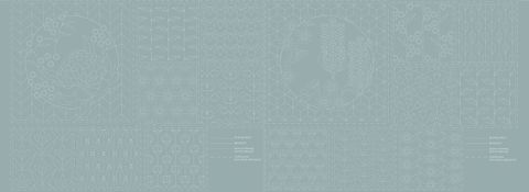 Devonstone Collection - Botanical Sashiko Panel - #DV4072