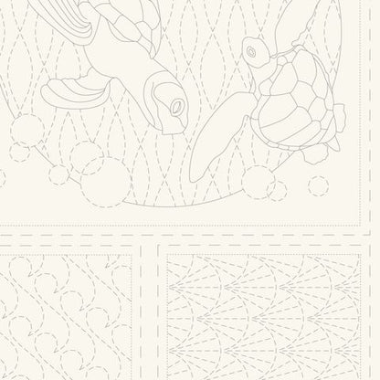 Devonstone Collection - Ocean Sashiko Panel - #DV4090
