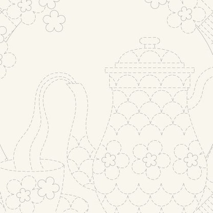 Devonstone Collection - Teatime Sashiko Panel - #DV4265