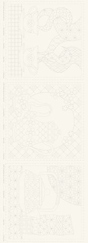 Devonstone Collection - Teatime Sashiko Panel - #DV4265