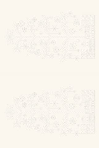 Devonstone Collection - Natural Tree Sashiko Panel - #DVC1004
