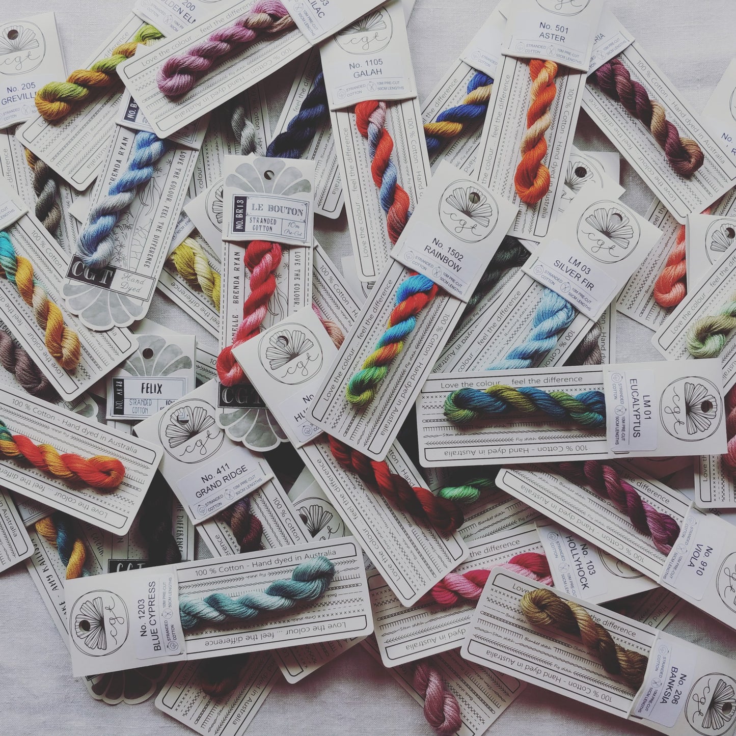 Cottage Garden Threads 6 Stranded Cotton 10m pre-cut 50cm lengths