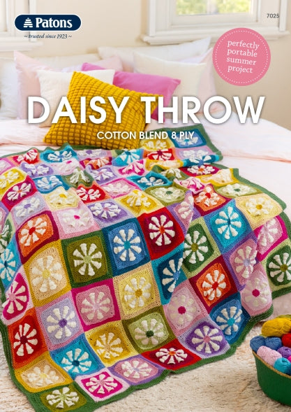 7025 - Patons - Daisy Throw