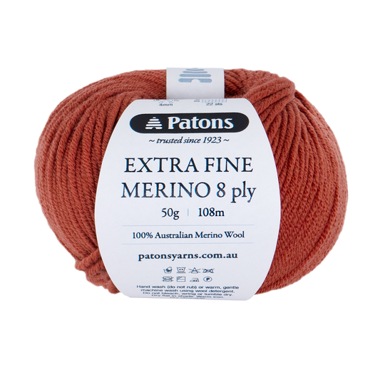 PATONS EXTRA FINE MERINO 8 PLY