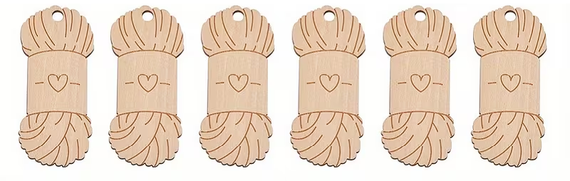Wooden Yarn Floss Bobbin - 5 or 6 Pack