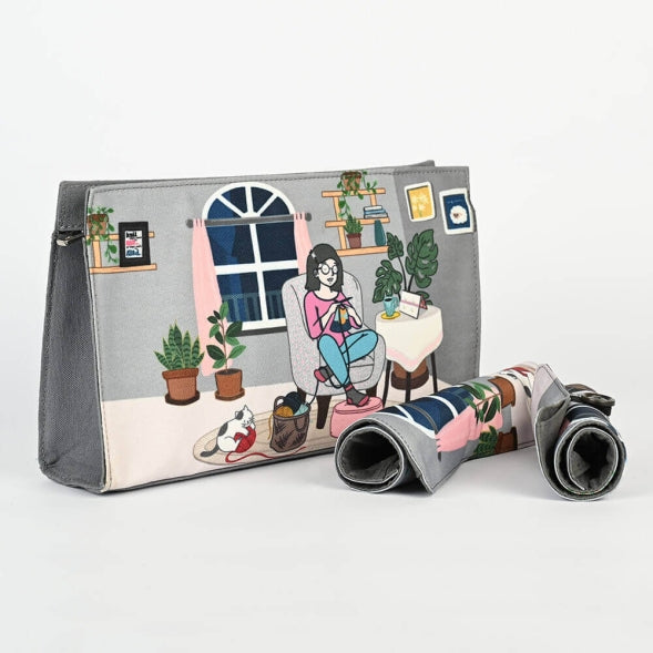 KnitPro - Passion Collection - Project Pouch with Roll-On Cases