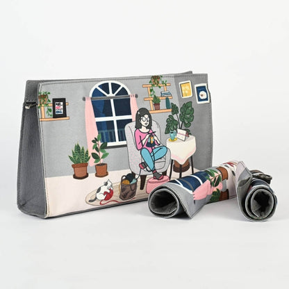 KnitPro - Passion Collection - Project Pouch with Roll-On Cases