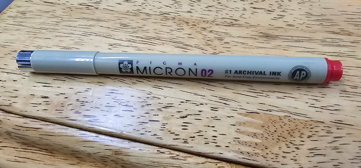 Sakura Pigma Micron 02 Red