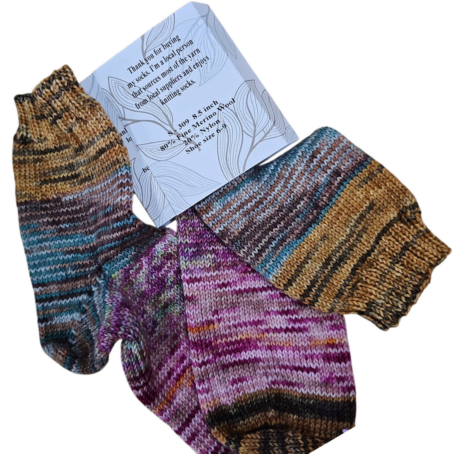 Hand Knitted Socks S309