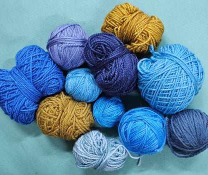 Heathermaid Hand Dyed Supreme 4 ply Sock Yarn Scrappy Packs