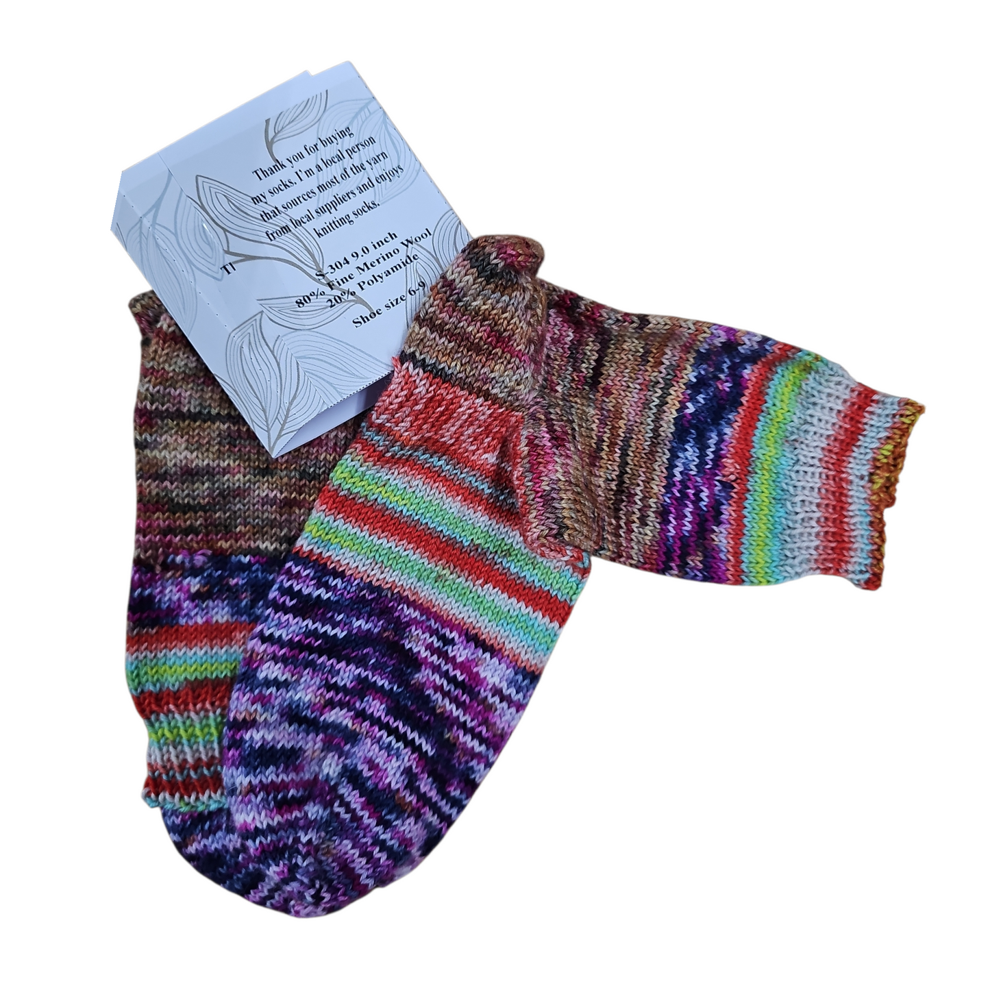 Hand Knitted Socks S304
