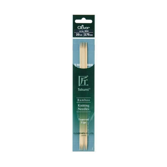 CLOVER BAMBOO KNITTING TAKUMI DOUBLE 20CM - 2.75MM