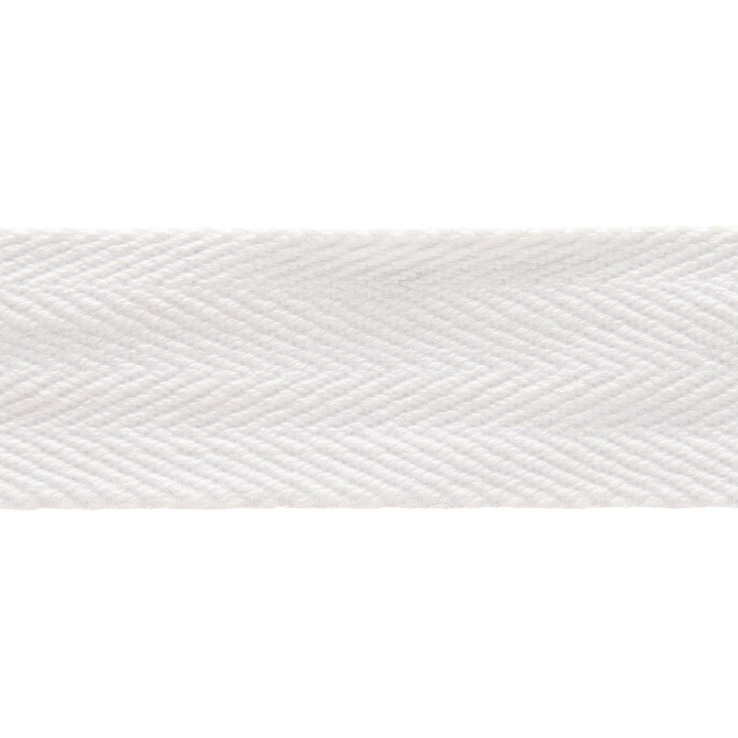 COTTON HEADING TAPE, OPTIC WHITE, 25MM